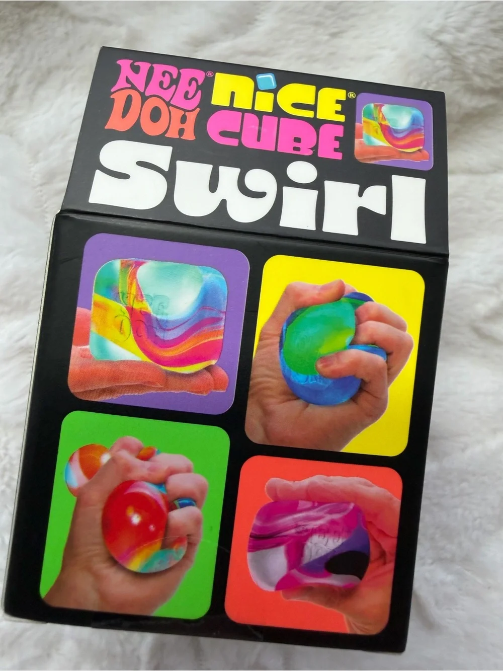 💙💜🩷 NIB NEEDOH by Schylling – Nice Cube Swirl | Blue, Purple & Pink ✨